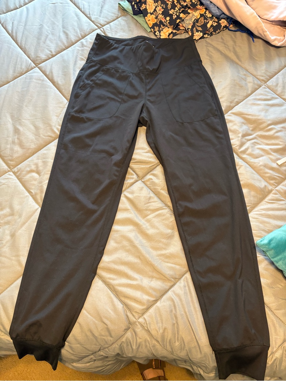 90 Degree By Reflex Black High-Waist Jogger Pants